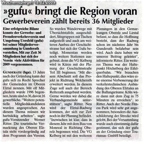 Artikel aus dem Wochenspiegel