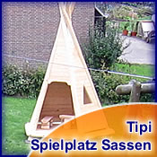 Tipi auf dem Spielplatz in Sassen