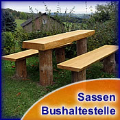 Sitzgruppe Bushaltestelle in Sassen