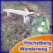Sitzbank am Wanderweg 7 in Hchstberg