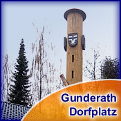 Wegweiser Dorfplatz in Gunderath