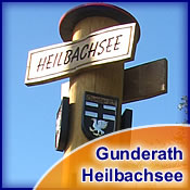 Wegweiser in Gunderath am Heilbachsee
